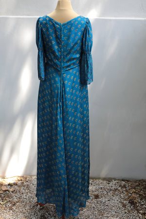 Vintage 70s Sartorial Silk Dress
