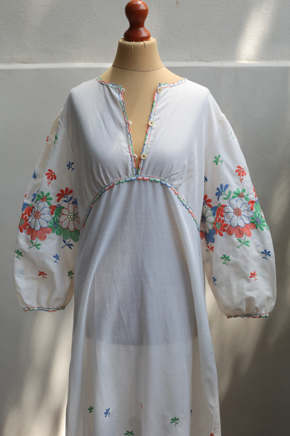 Vintage 70s Romantic Boho Dress