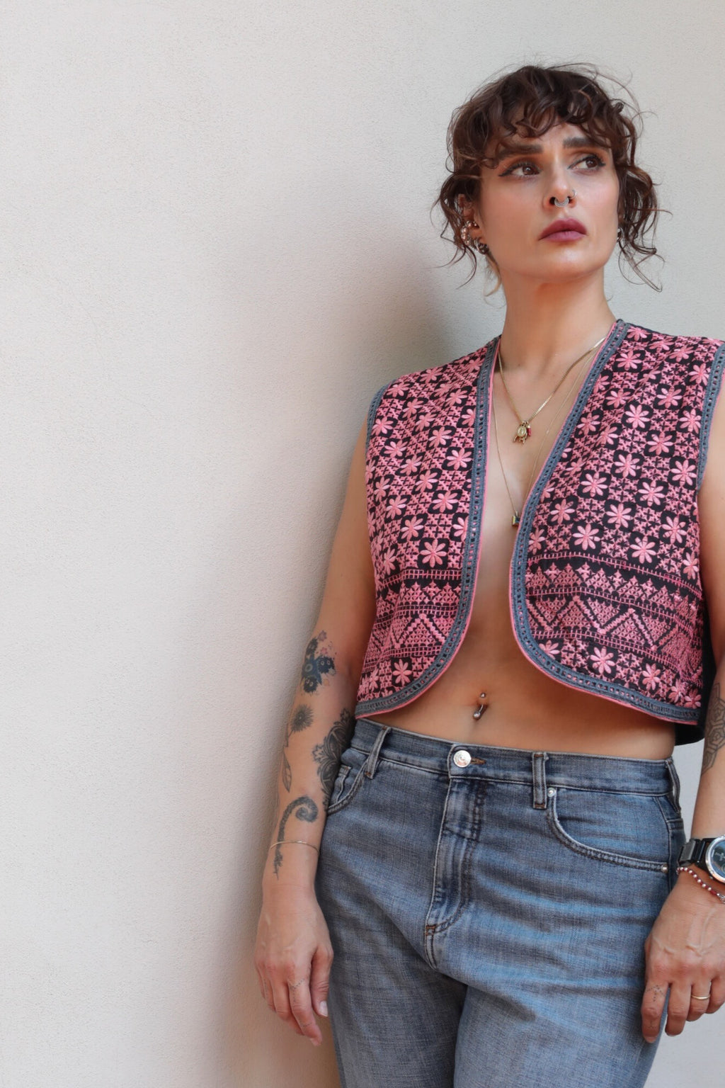 Boho Embroidered Vest