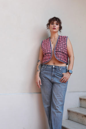 Boho Embroidered Vest