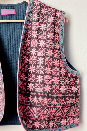 Boho Embroidered Vest