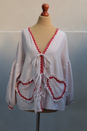 Preloved Dainty Gingham Blouse