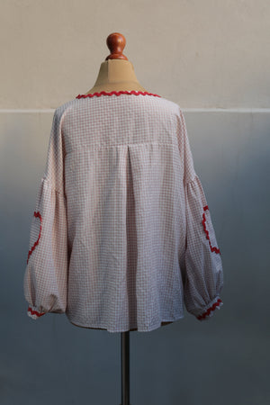 Preloved Dainty Gingham Blouse