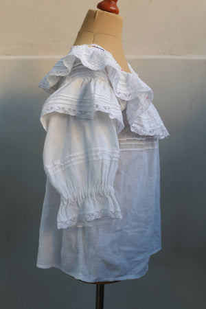 Dia de los Muertos Vintage Handmade Blouse