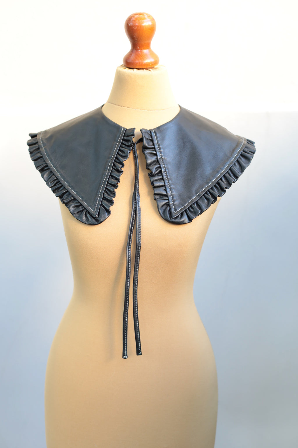 Ganni Black Leather Collar