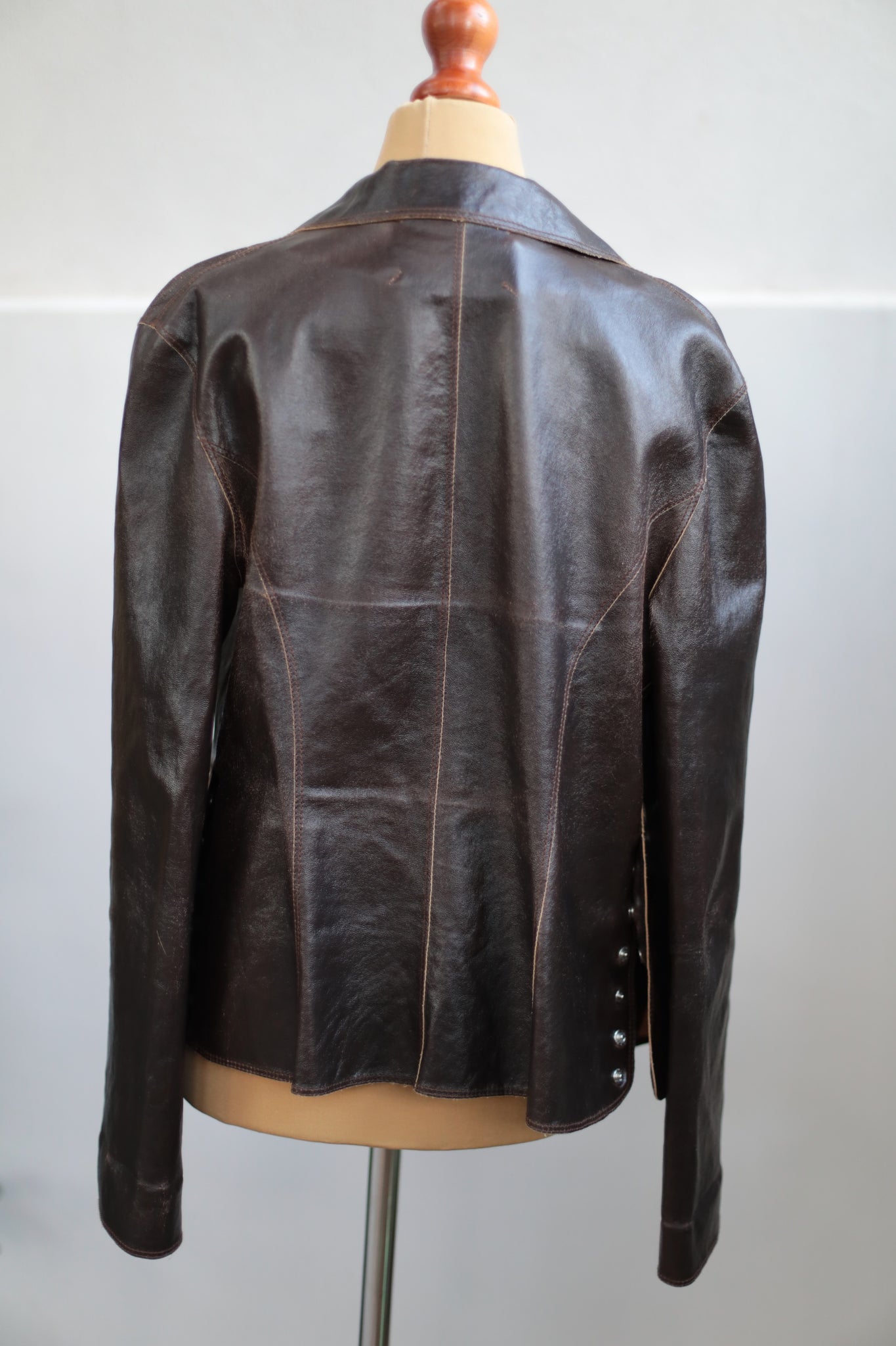 Vintage Y2K Stretch Leather Jacket
