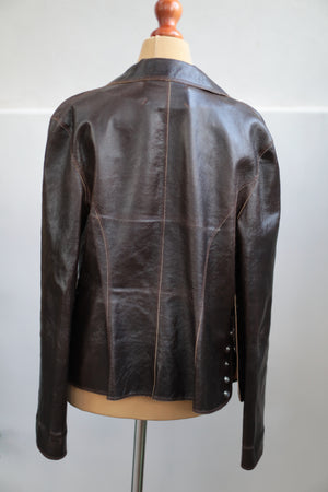 Vintage Y2K Stretch Leather Jacket