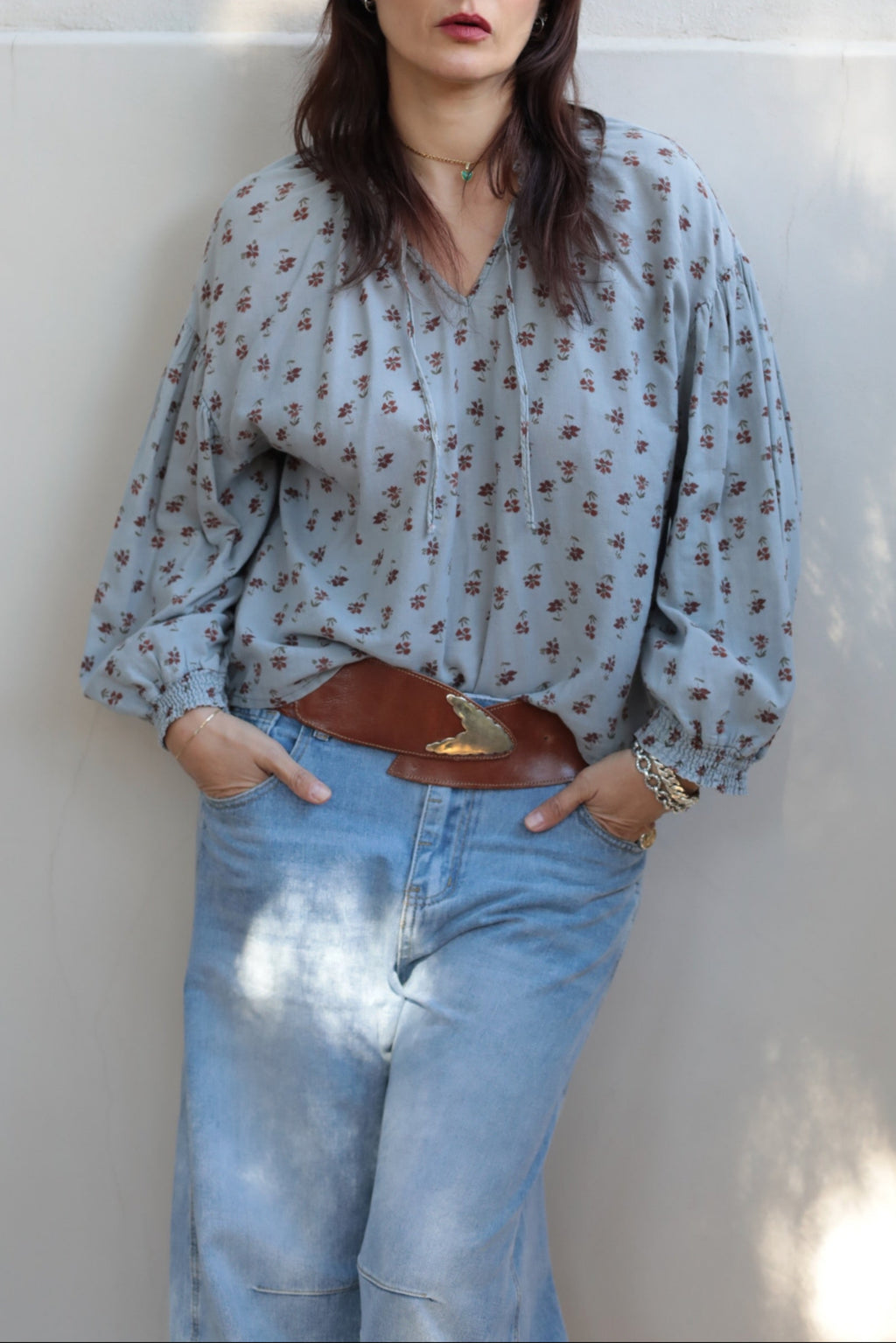 Vintage 80s Braided Leather Belt