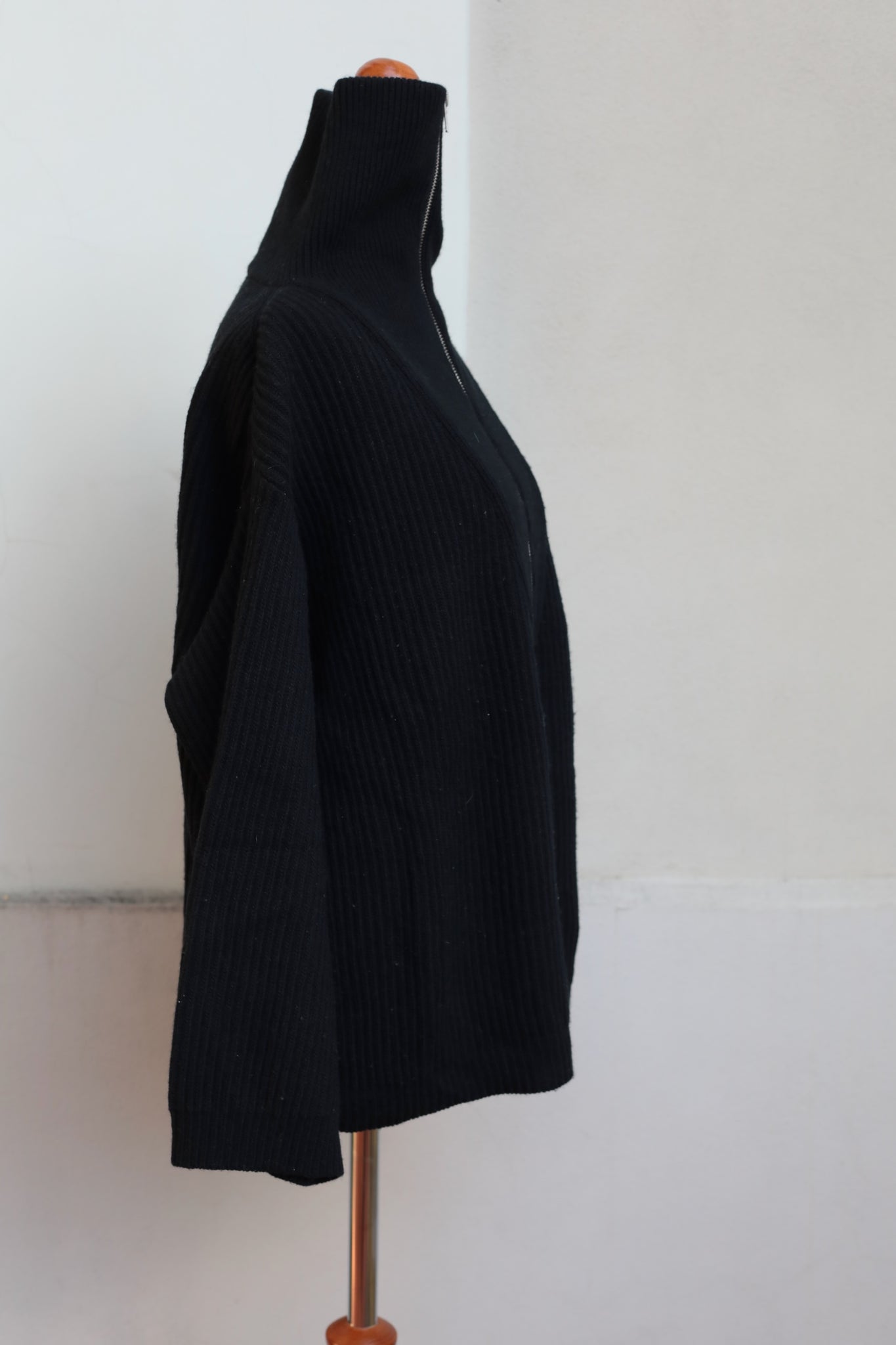 Preloved Jucca Zipped Turtleneck Rib Sweater