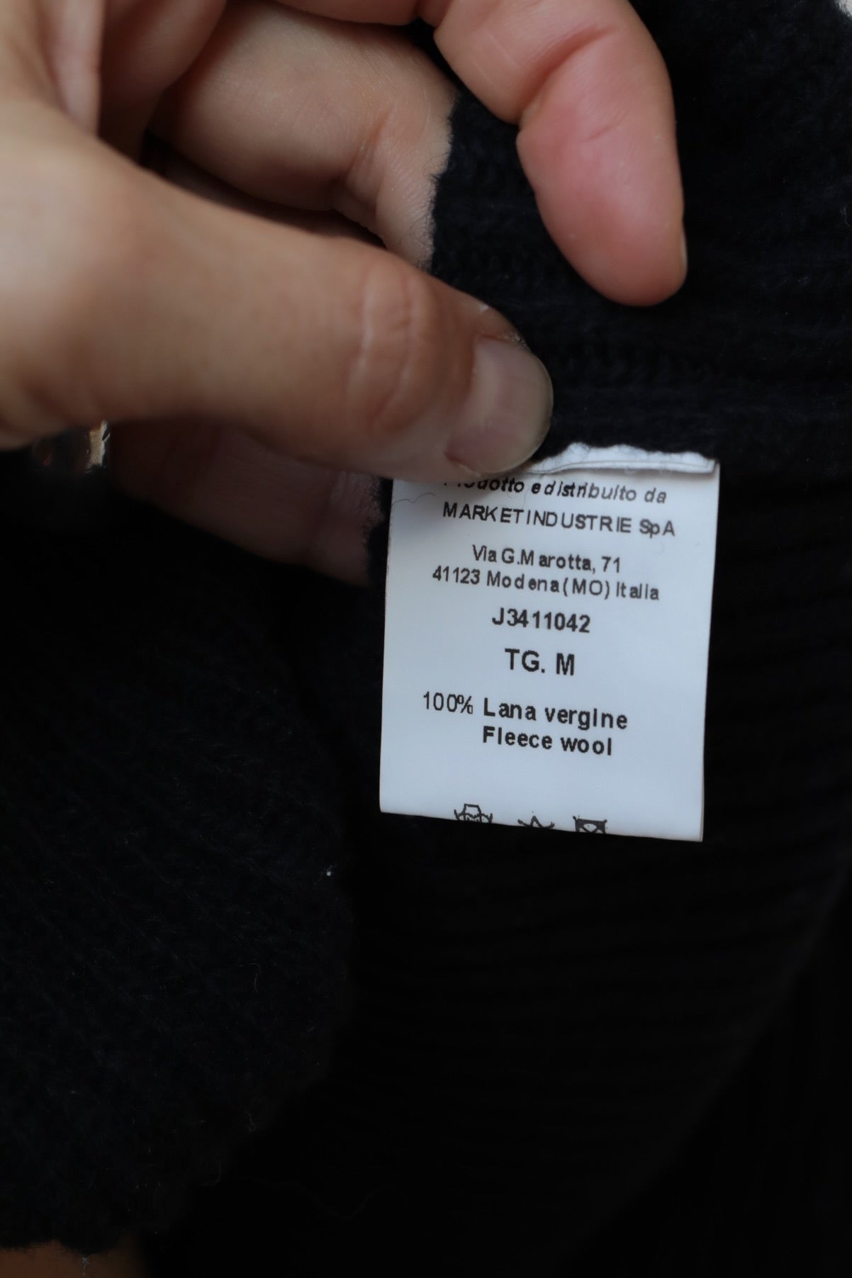 Preloved Jucca Zipped Turtleneck Rib Sweater