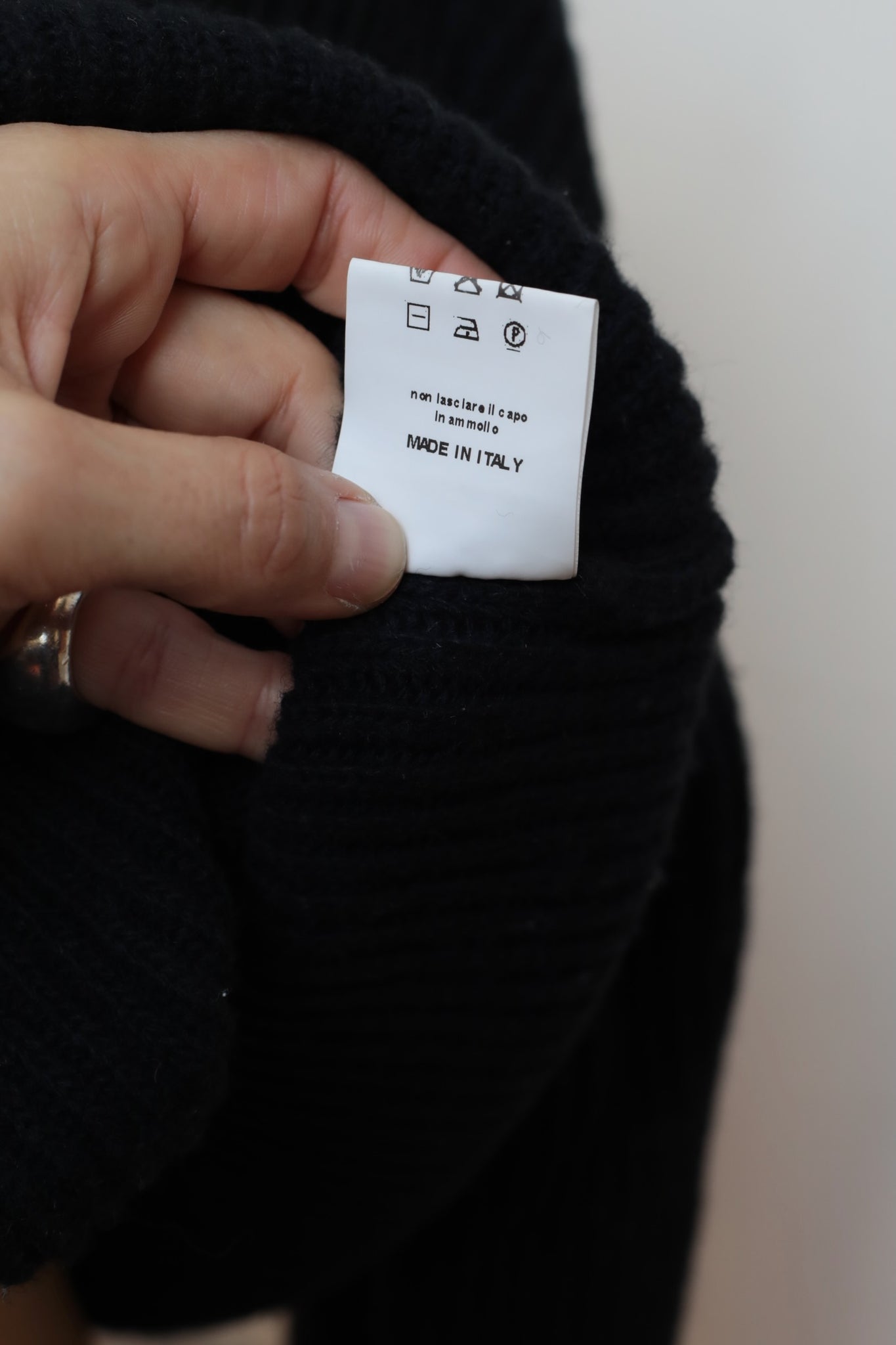 Preloved Jucca Zipped Turtleneck Rib Sweater