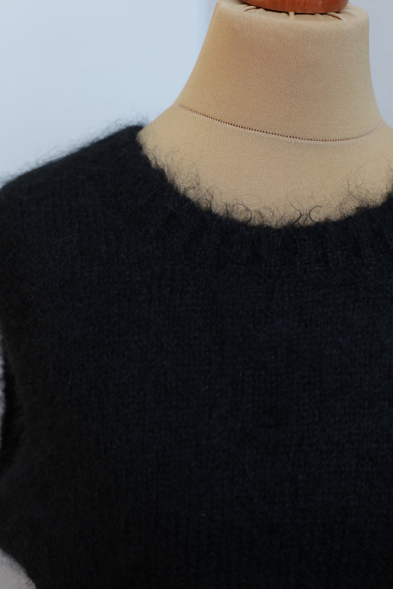 Preloved COS Black Mohair Vest