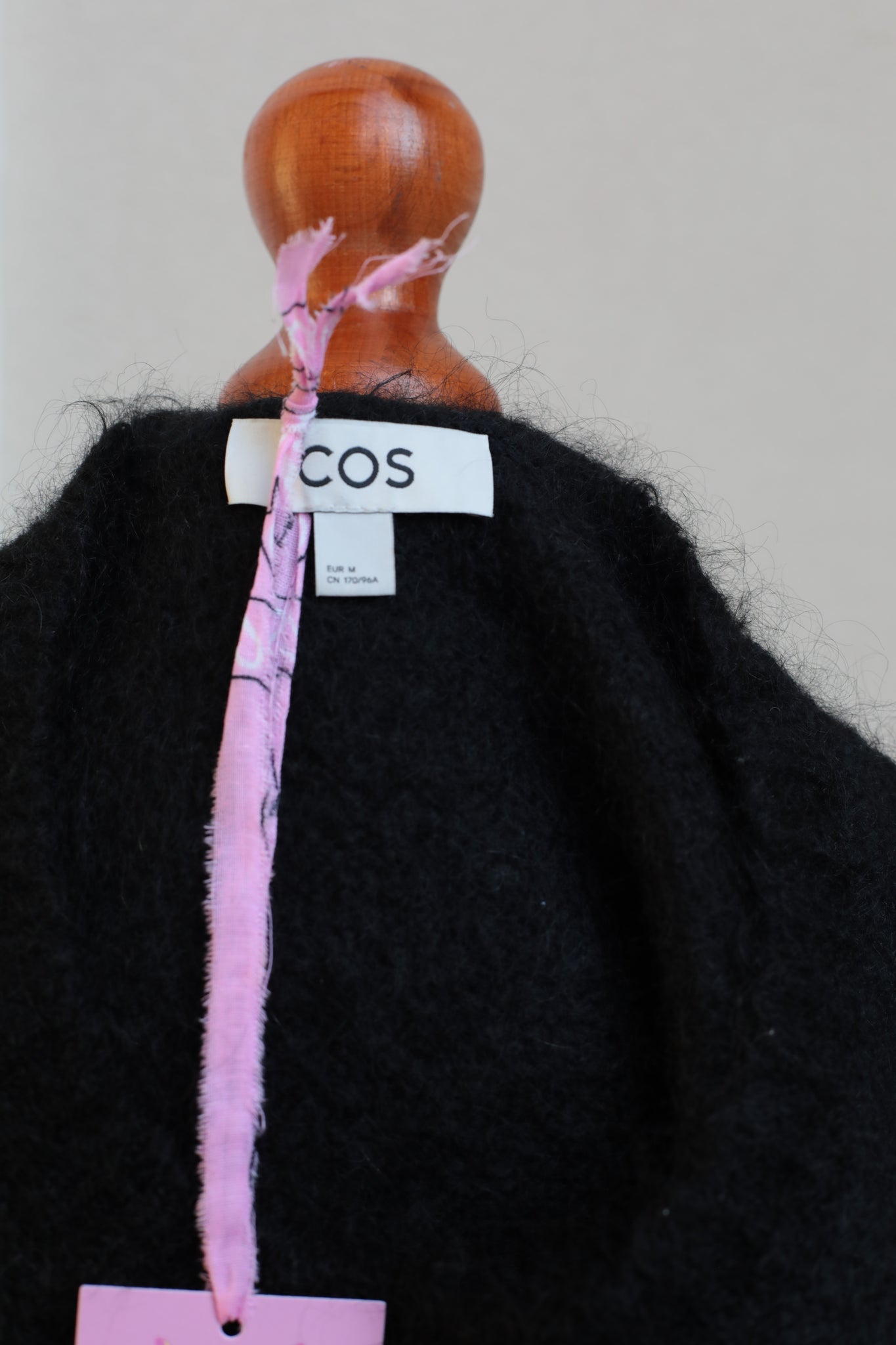 Preloved COS Black Mohair Vest