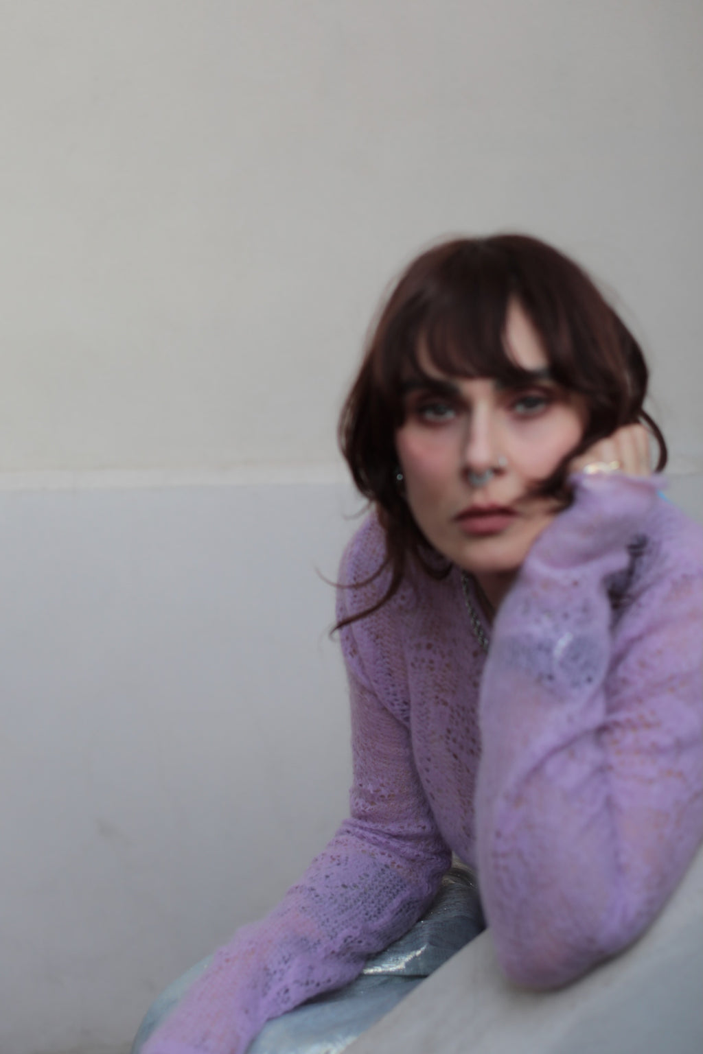 Marco Rambaldi Rose is a Rose Mohair Sweater