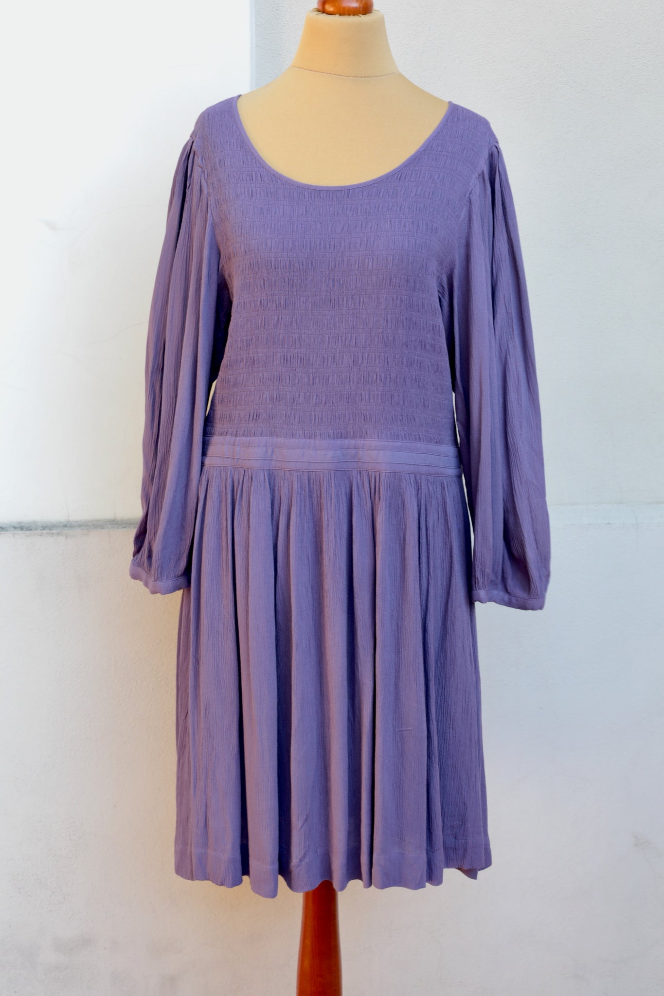 Ba&sh Smock Puff Sleeve Dress