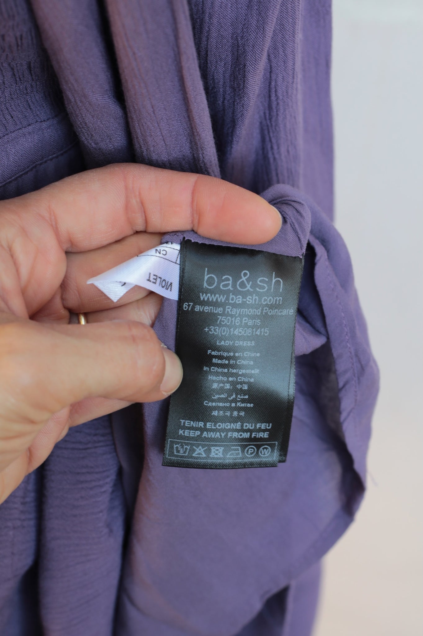 Ba&sh Smock Puff Sleeve Dress