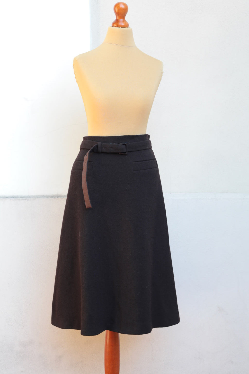 Prada Wool Crêpe Skirt