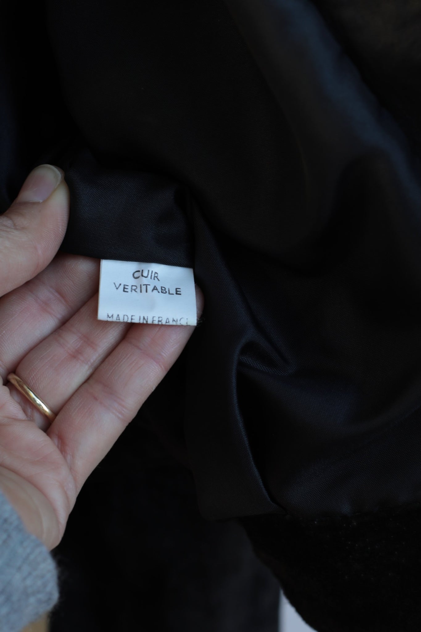 Vintage French Fringed Leather Jacket