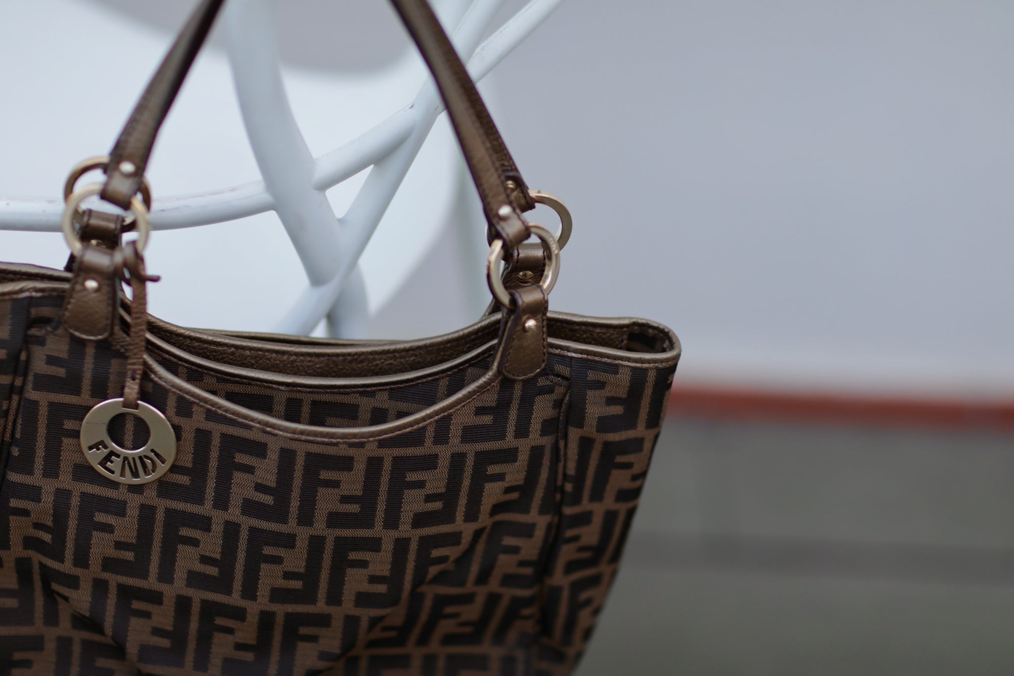 Fendi Chef Zucca Shoulder Bag