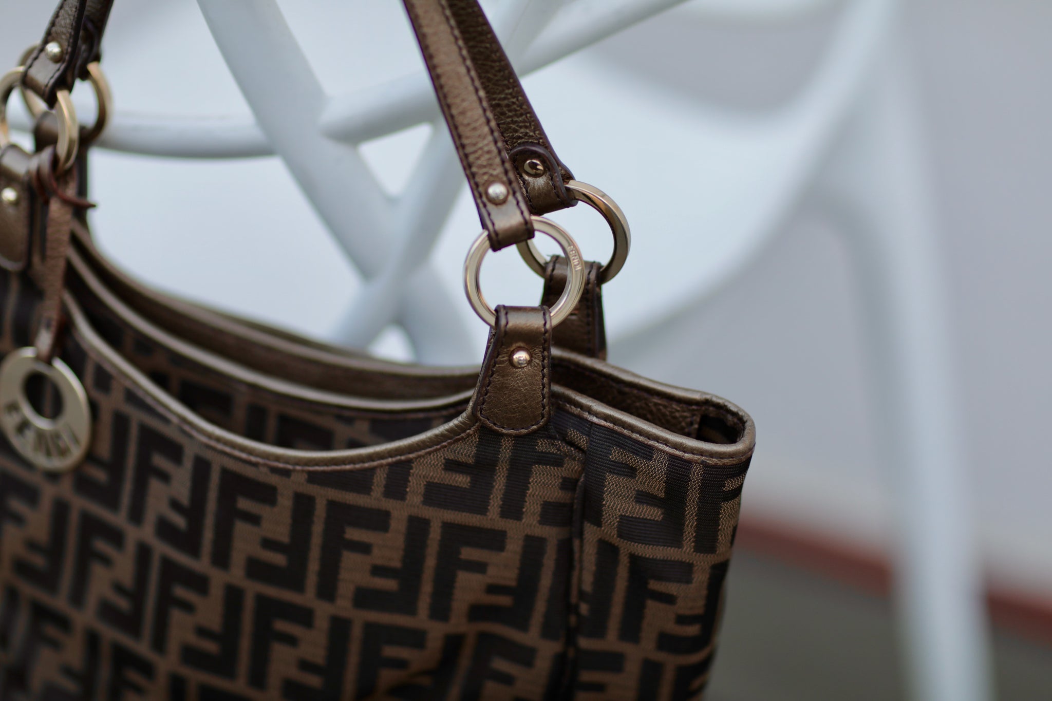 Fendi Chef Zucca Shoulder Bag