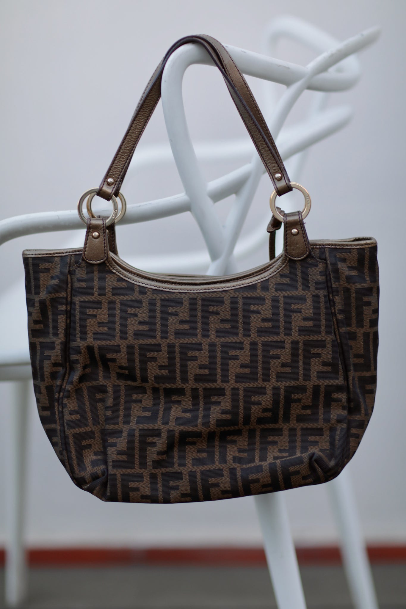 Fendi Chef Zucca Shoulder Bag