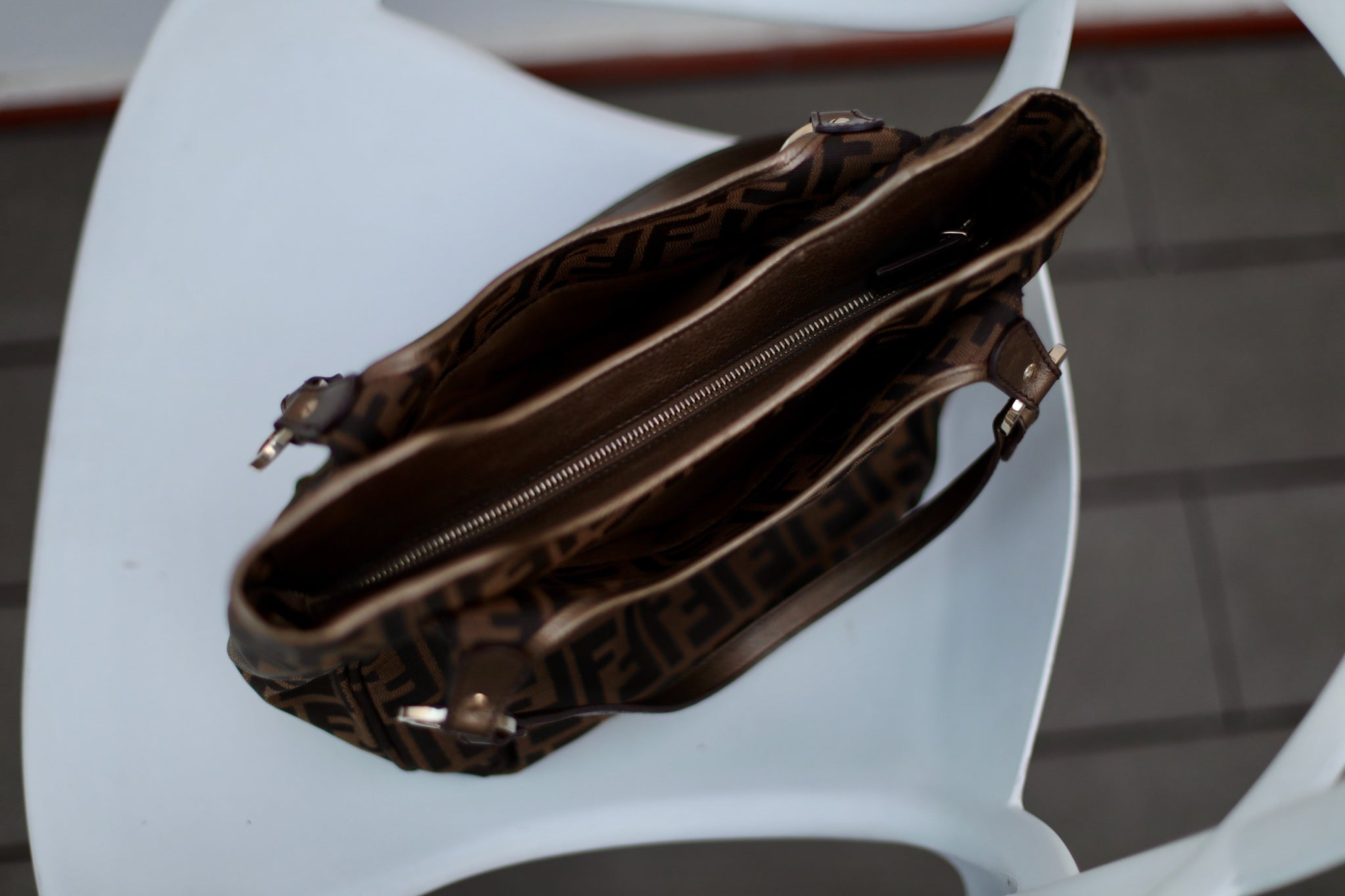 Fendi Chef Zucca Shoulder Bag