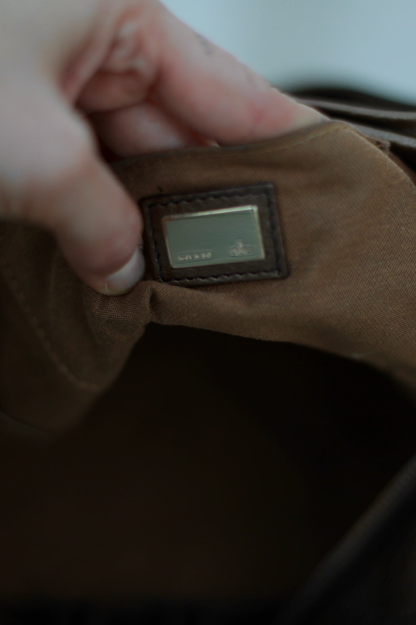 Fendi Chef Zucca Shoulder Bag