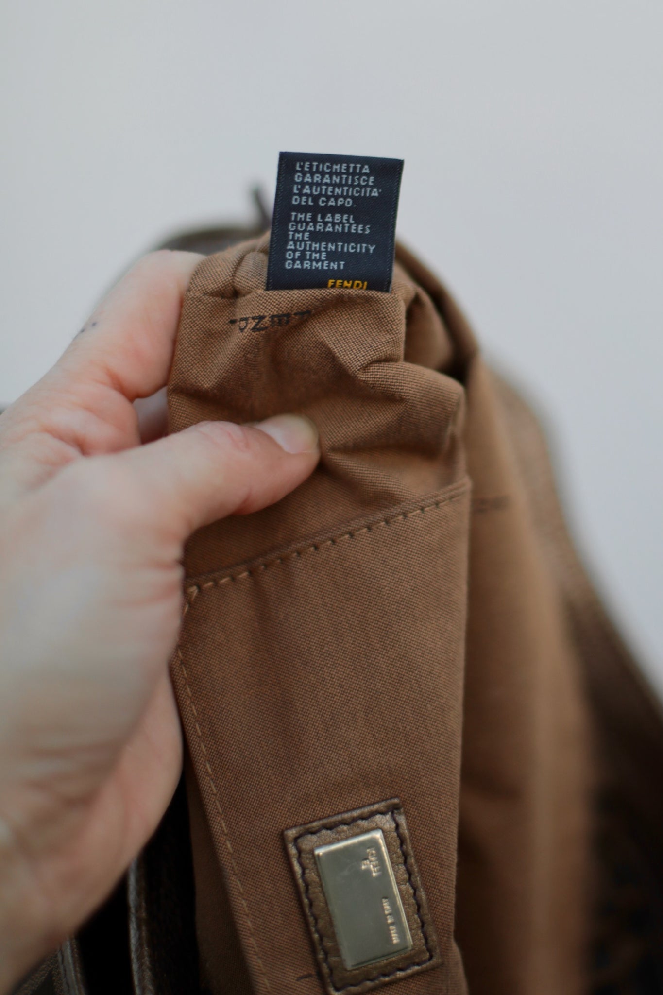 Fendi Chef Zucca Shoulder Bag