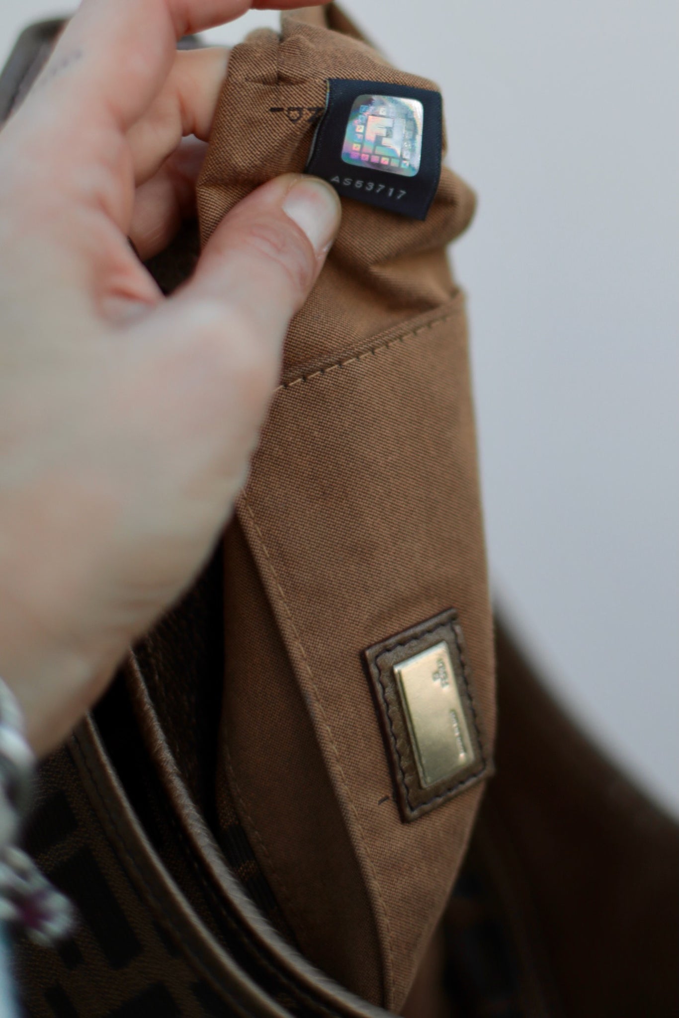 Fendi Chef Zucca Shoulder Bag