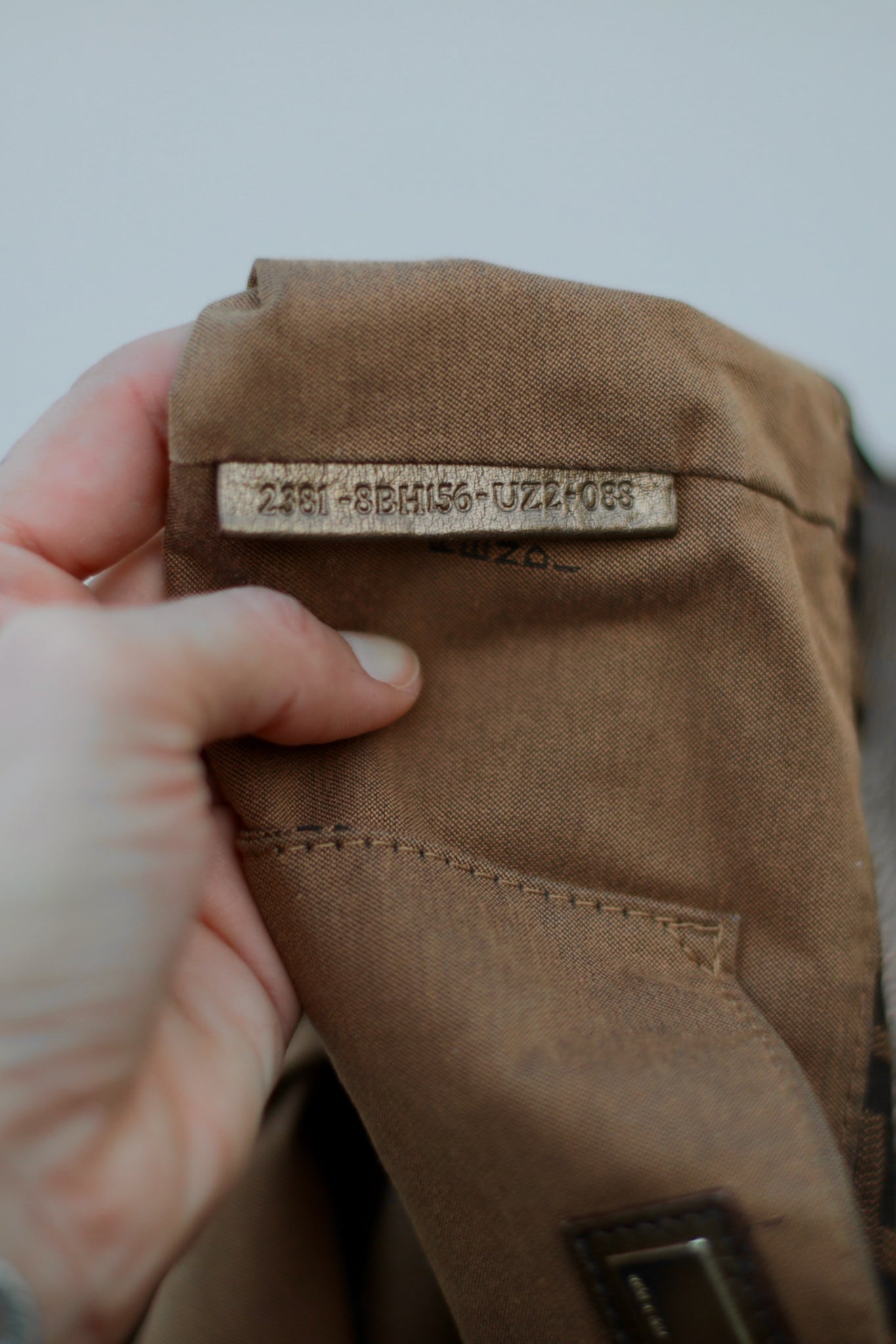 Fendi Chef Zucca Shoulder Bag