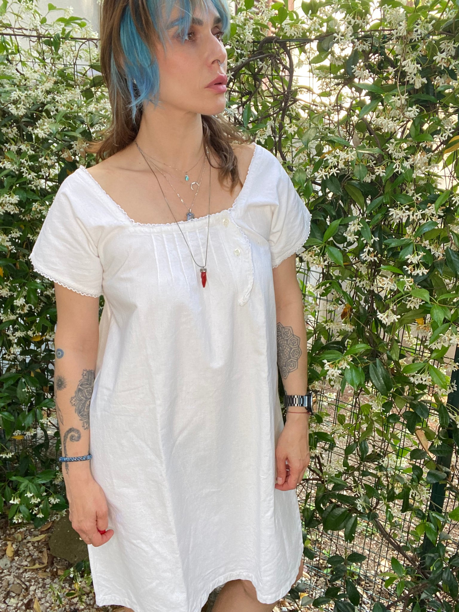 Vintage Cotton Canvas Nightie