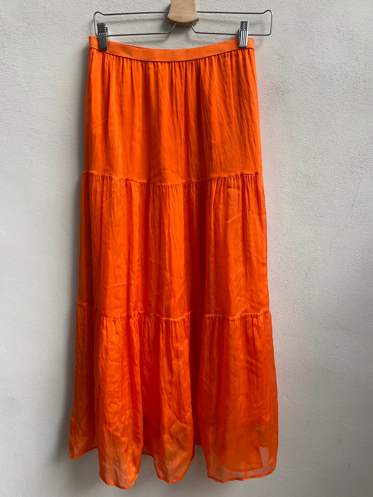 Pumpkin Spice Vintage Early 00s Tiered Maxi Skirt