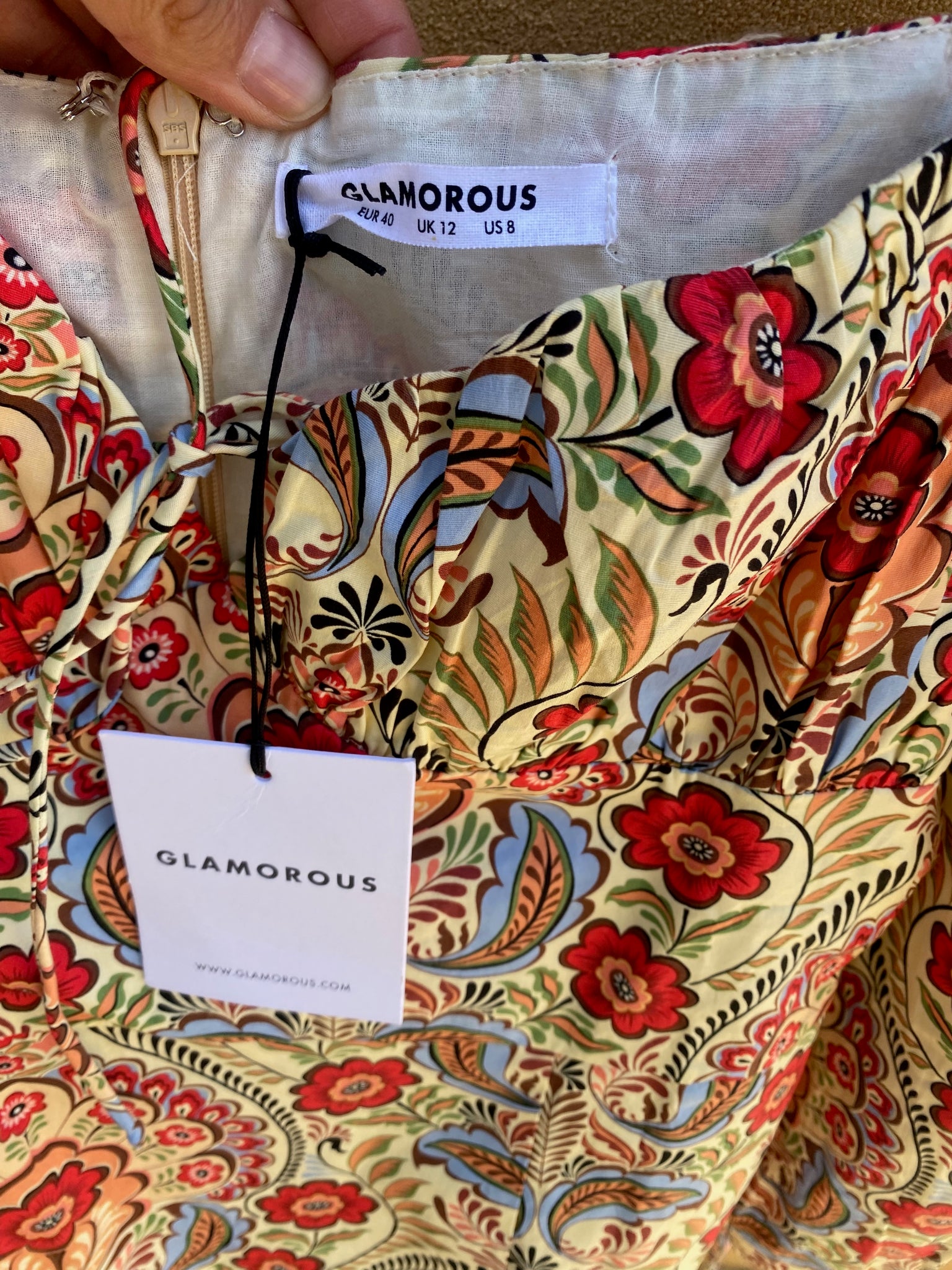 NWT Glamorous Boho Mini Dress