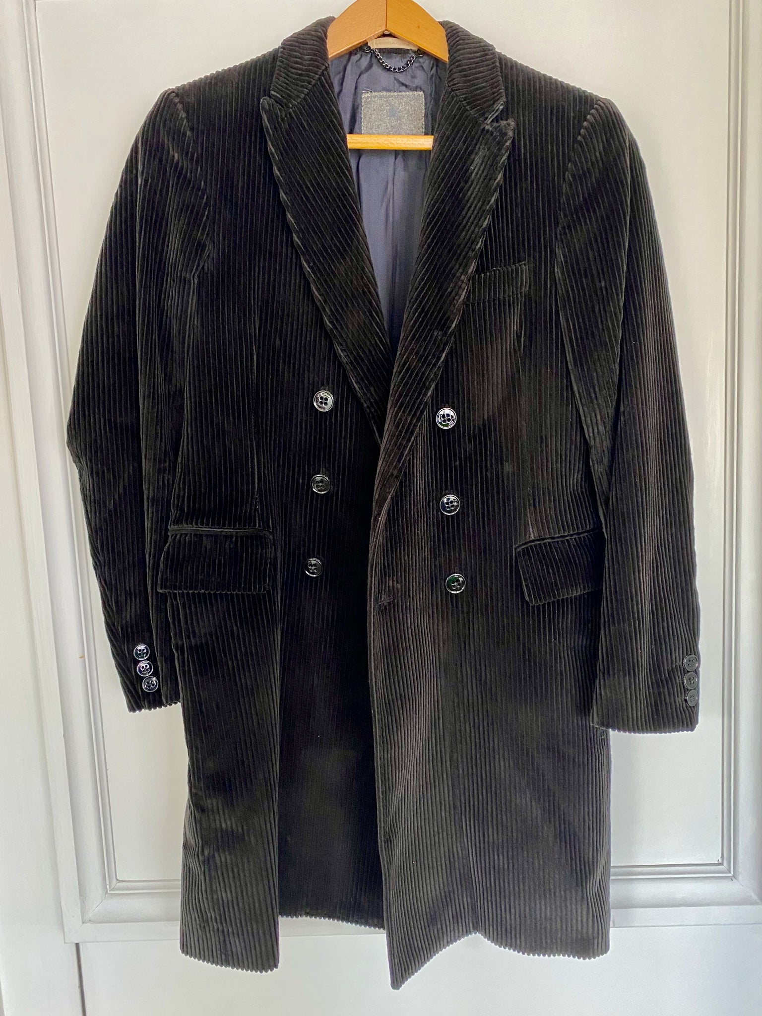 Corduroy Double Breasted Coat