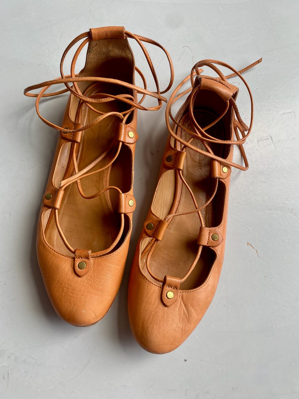 Isabel Marant Lace-up Ballet Flats 40