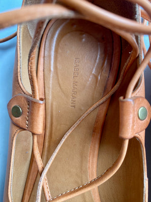 Isabel Marant Lace-up Ballet Flats 40