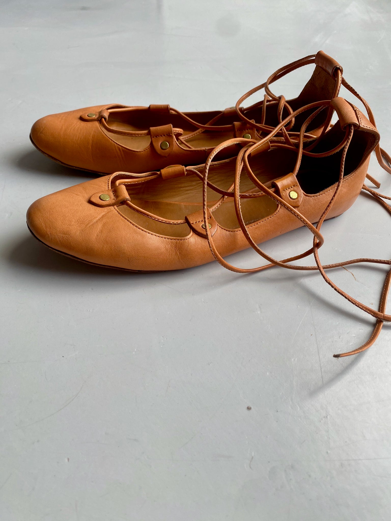 Isabel Marant Lace-up Ballet Flats 40