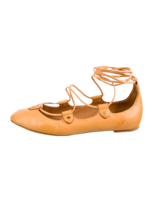 Isabel Marant Lace-up Ballet Flats 40