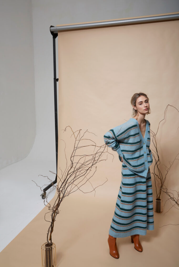 Chiara Bertani Alpaca Striped Sweater