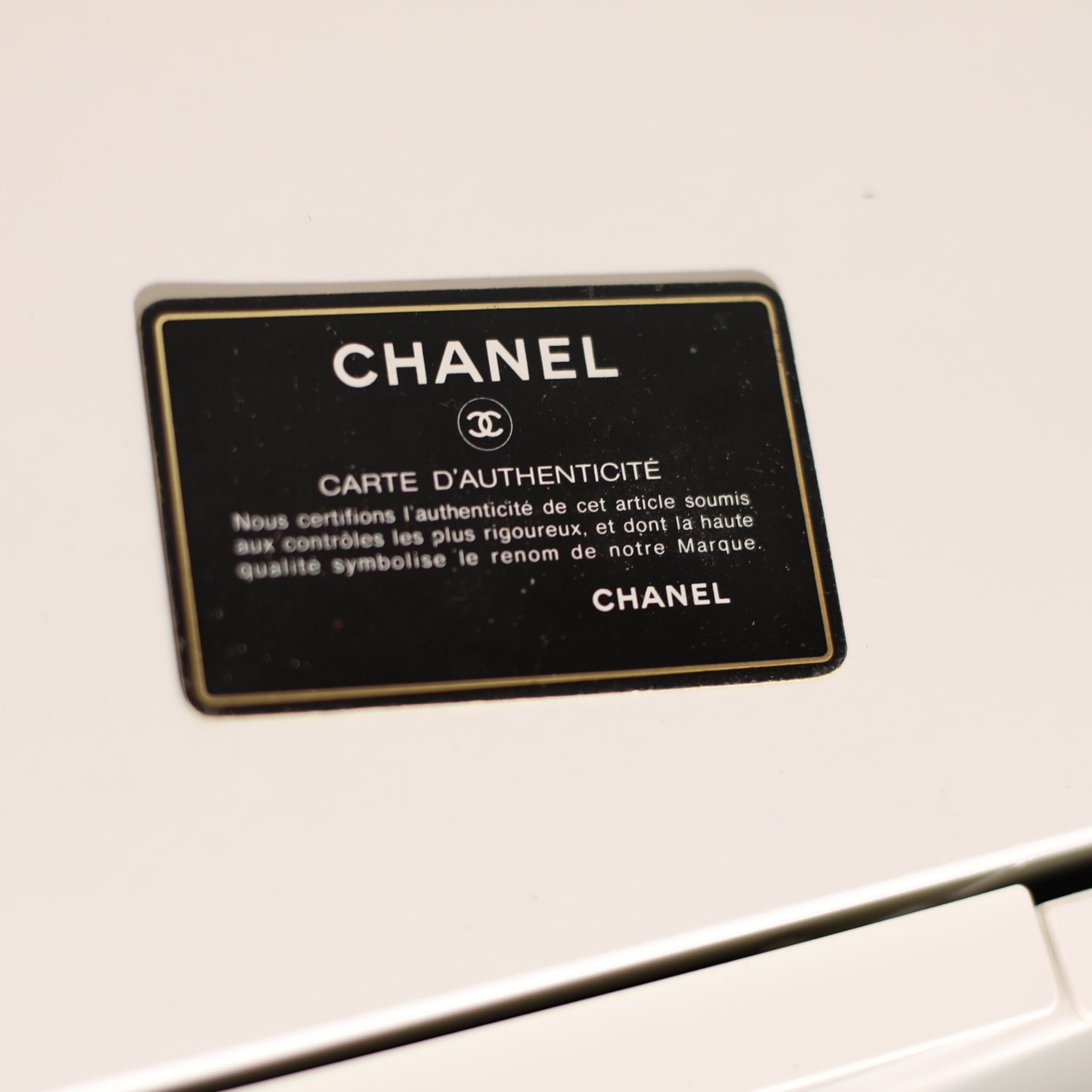Vintage Chanel Beige Briefcase