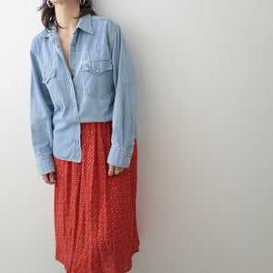 Vintage 80s Red Polka Dots Skirt