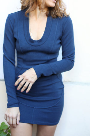 Alaïa Vintage 90s Bodycon Wool Dress