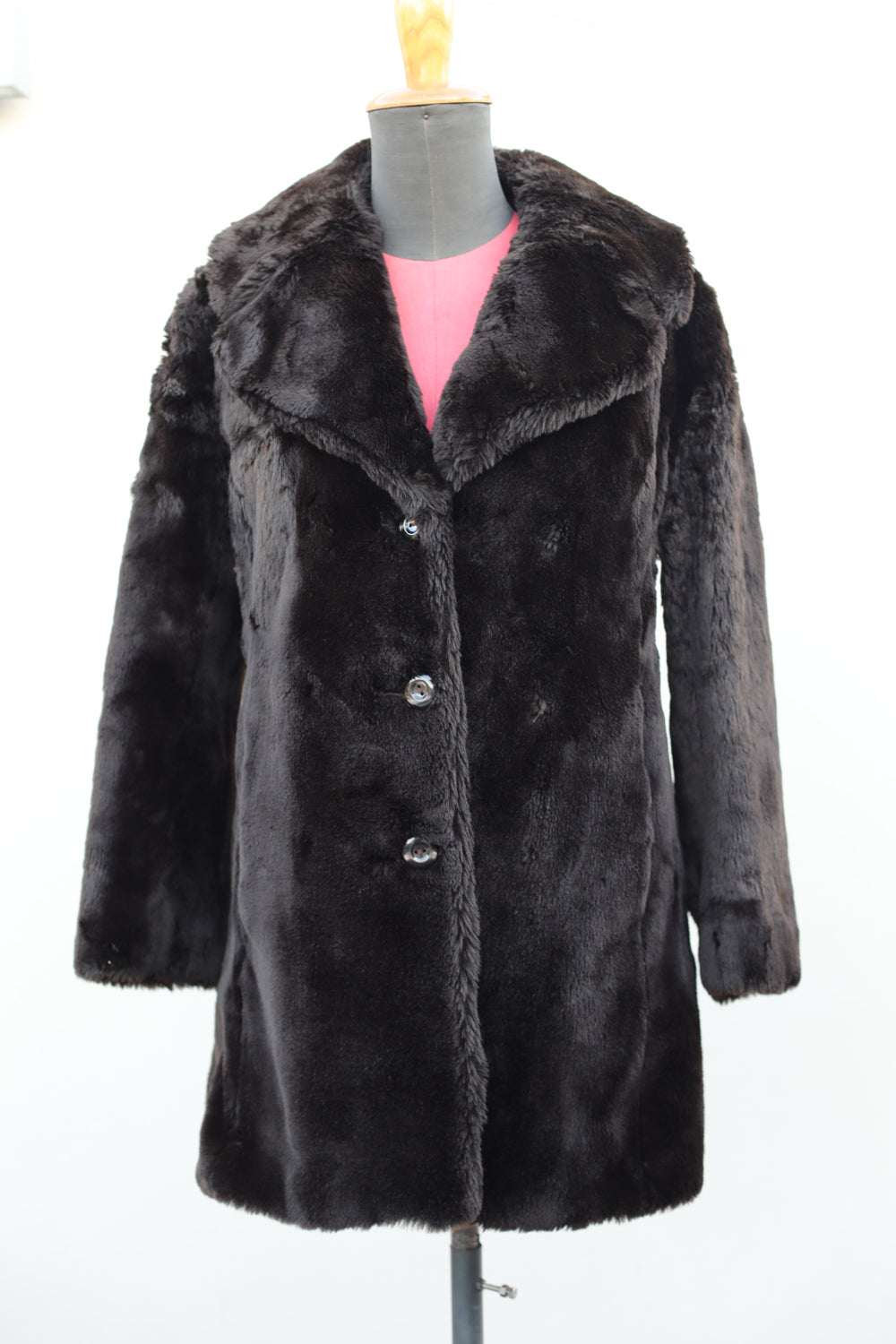 Vintage 70s Faux Fur Coat