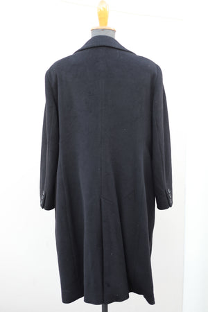 Vintage Black Wool and Cashmere Coat