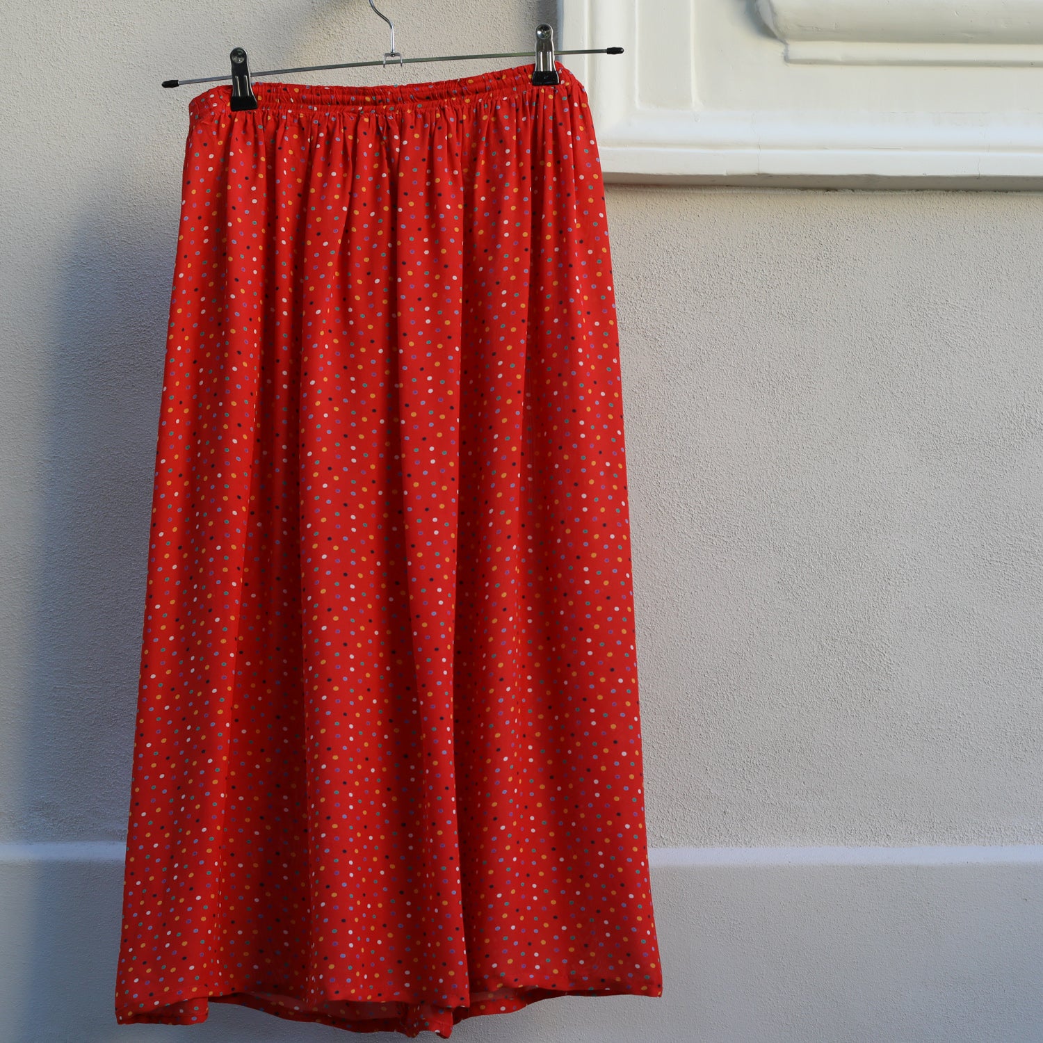 Vintage 80s Red Polka Dots Skirt