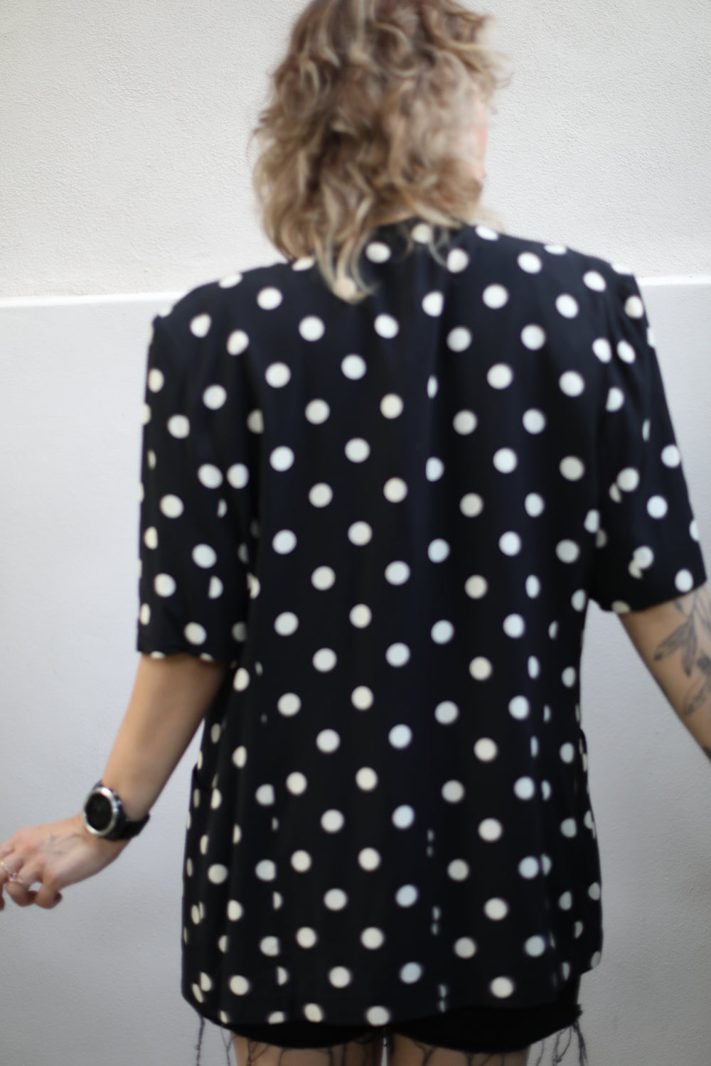 Vintage Parisienne Polka Dots Blazer