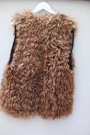 Vintage Sheepskin Fur Vest