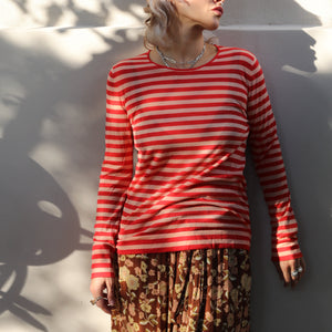 Pure Wool Long-Sleeved Stripy Shirt