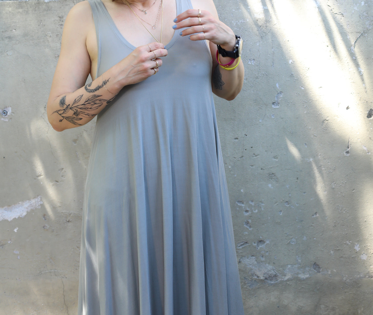 Handmade Sartorial Sage Maxi Dress