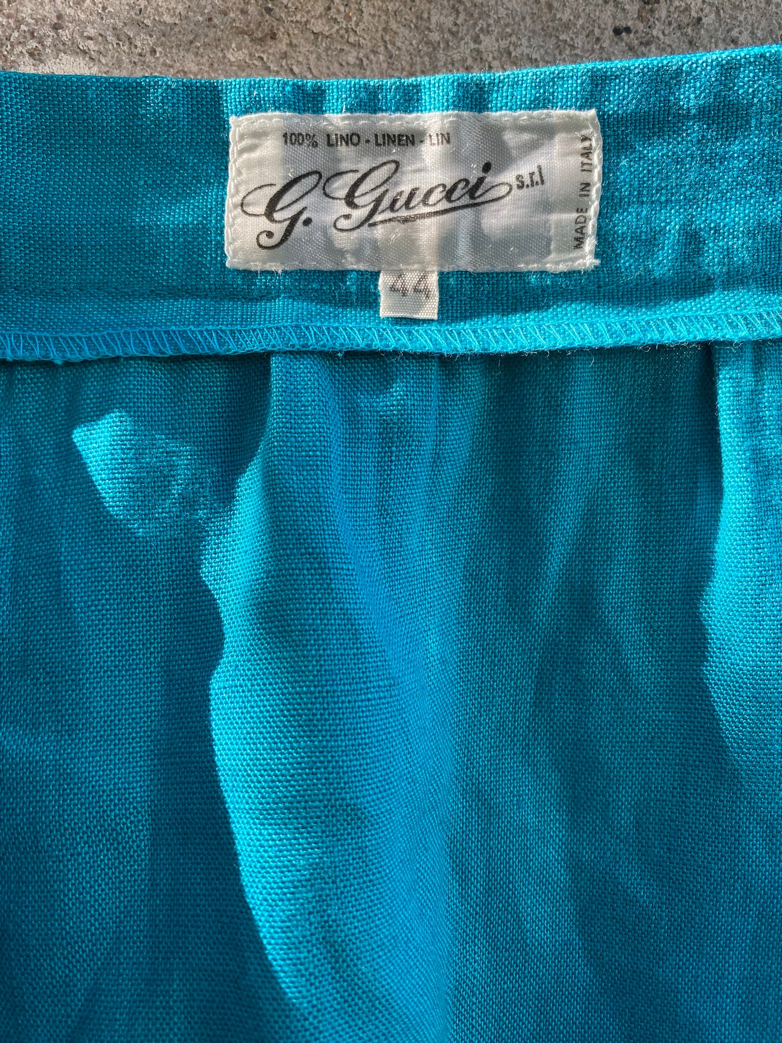 Gucci Vintage Sixties Linen Wrap Skirt